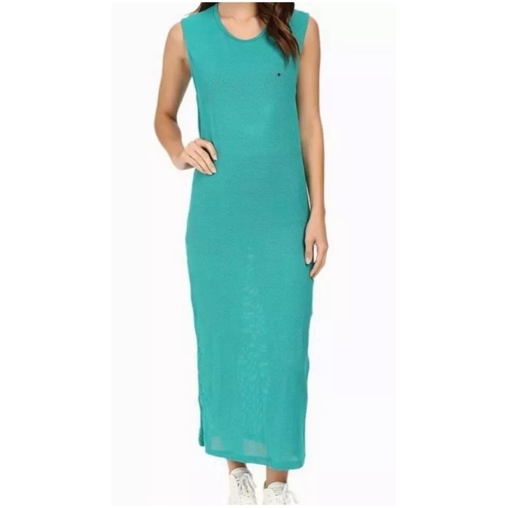 Diamond Supply Co. Women's Turquoise Pavilion Mesh Cover-Up Maxi Dress Size XL